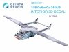 Quinta Studio QD48407 Go 242A-B 3D-Printed coloured Interior on decal paper (ICM) 1/48